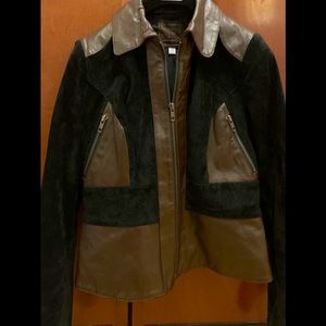 100% genuine Suede and leather jacket!